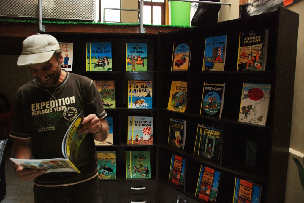 Eldoradonews vous présente Comic Sucre, la seule librairie à vendre Tintin en Bolivie !