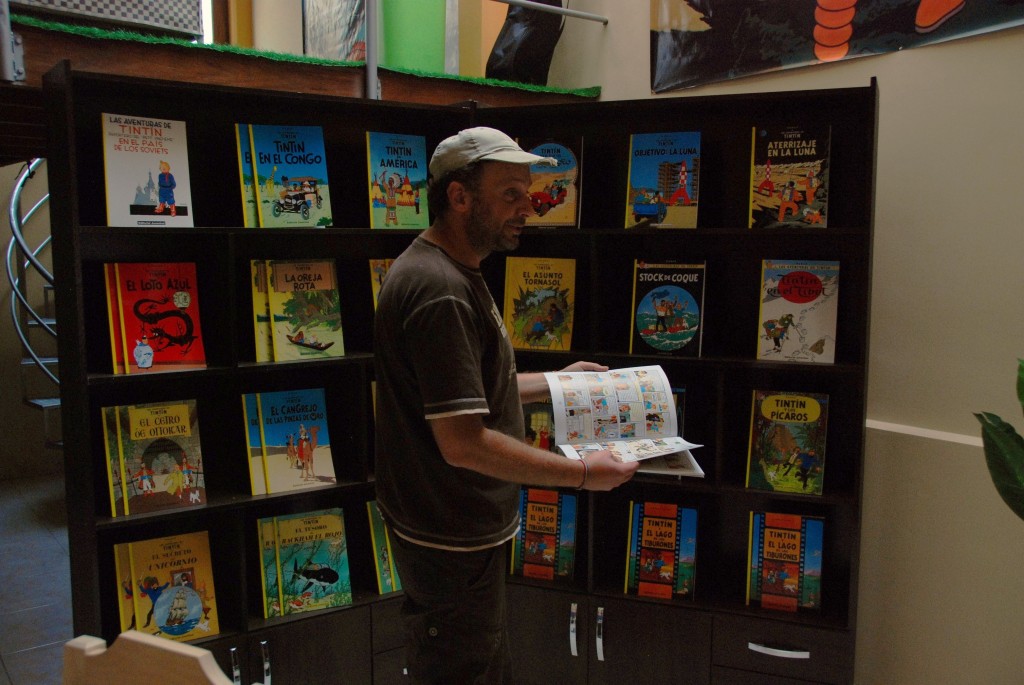 Eldoradonews vous présente Comic Sucre, la seule librairie à vendre Tintin en Bolivie !